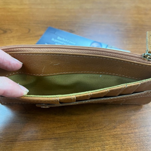 New Rachel Cruze 6 Slot Card Wallet Leather Clutch Zipper Pouch JOYN - Picture 3 of 12